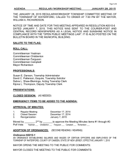 January 28, 2015 - Waterford Township