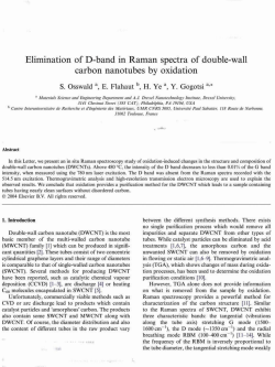 Elirmnation of D-band in Raman spectra of double-wall