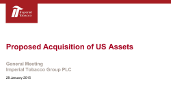 Slides PDF 407K - Imperial Tobacco