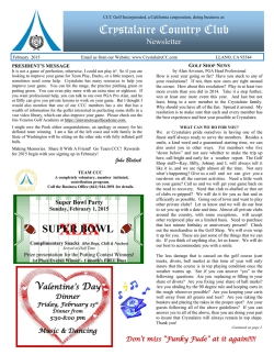 super bowl - Crystalaire Country Club