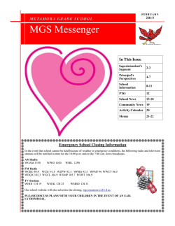 Newsletter - Metamora Grade School