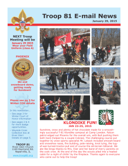 Troop 81 E-mail News