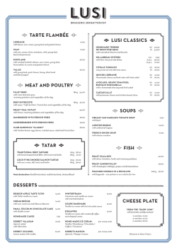 F TARTE FLAMB&Eacute;E F E LUSI CLASSICS E