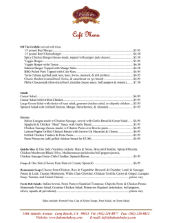Download a copy of our caf&eacute; menu here