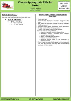 Go green poster format