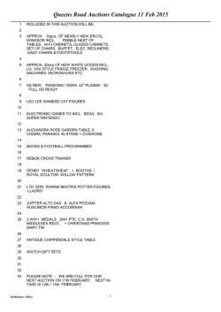 Current Catalogue - Queens Road Auctions