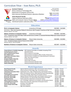 Curriculum Vitae - Computer Science