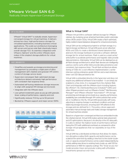 Virtual SAN Datasheet