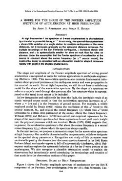 A model for the shape of the Fourier amplitude spectrum