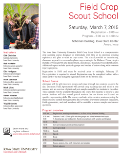 Field Crop Scout School