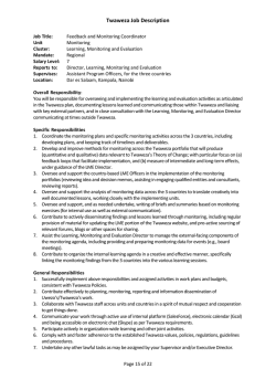 Monitoring and Feedback Coordinator