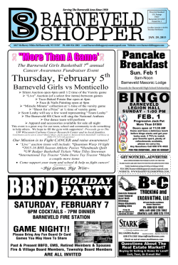 JAN. 29 - Barneveld Shopper