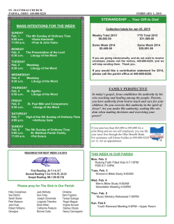 02/01 - St. Matthias Catholic Church