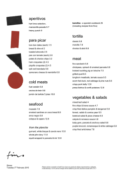 aperitivos para picar cold meats seafood tortilla meat