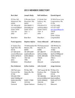 2015 MEMBER DIRECTORY