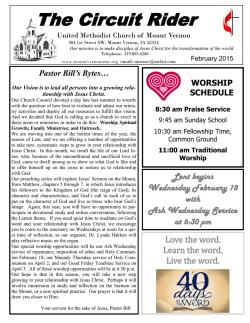 The Circuit Rider - United Methodist Church of Mount Vernon