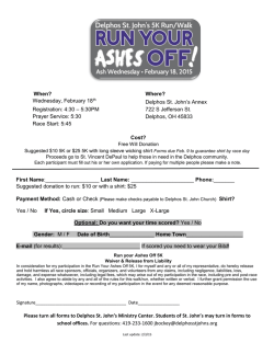 Run Your Ashes Off Form - Delphos St. John the Evangelist Parish
