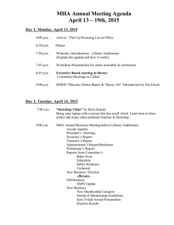 Agenda - The Masonry Heater Association