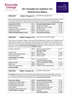 Widnes - Riverside College Halton