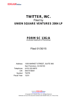 TWITTER, INC.