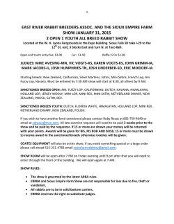 Rabbit Show Catalog - Sioux Empire Farm Show