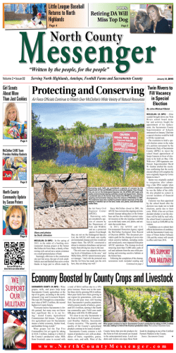 Most Current Issue - North County Messenger