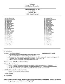 Notice: Silence your cell phones. Keep your personal conversations