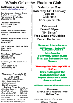 &ldquo;Elton John&rdquo; - Ruakura Campus Club