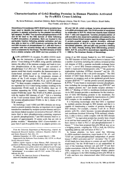 Characterization of Grb2-Binding Proteins in Human