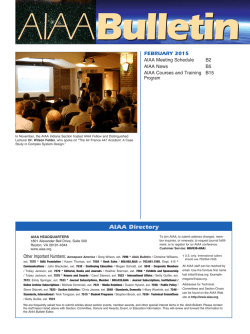 Bulletin - Aerospace America
