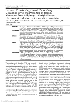 Increased Transforming Growth Factor