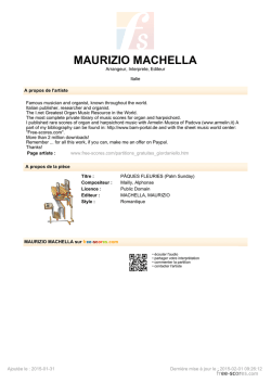 P&Acirc;QUES FLEURIES (Palm Sunday) - Free