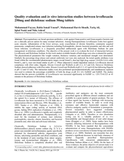 Quality evaluation and in vitro interaction studies
