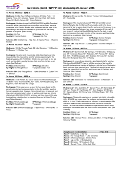 Newcastle (32/33 / QP/PP: 32) Woensdag 28 Januari