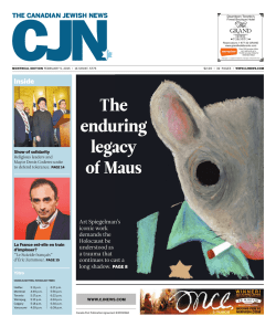 M-01_feb 5.indd - The Canadian Jewish News