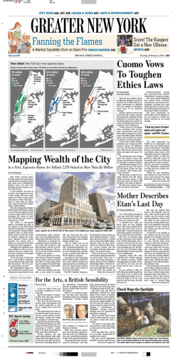 Cuomo Vows To Toughen Ethics Laws Mapping Wealth of the City