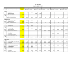 FY 2015-2016 CAPITAL BUDGET