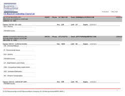 Approved Continuing Education Providers and Courses