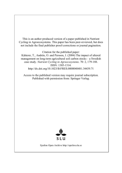 This is an author produced version of a paper published in