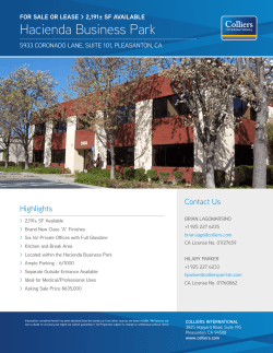 Hacienda Business Park - Colliers International