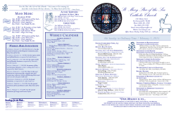 bulletin - St Mary Star of the Sea