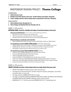 Reading Project - Collage