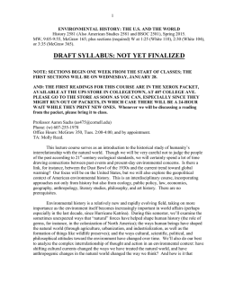 Syllabus - Cornell University Department of History