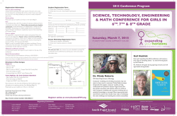 2015 Brochure - Expanding Your Horizons Thurston County