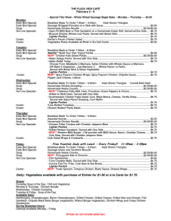 Printer-friendly menu