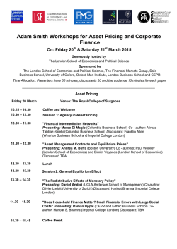Asset Pricing - London School of Economics and Political Science