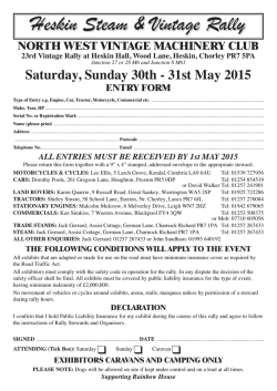 NWVMC Entry Form 2015