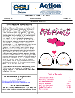 Feb 2015 Newsletter
