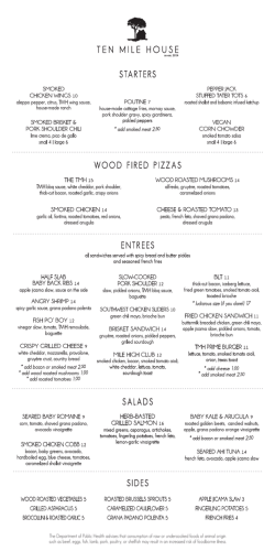 lunch - Ten Mile House