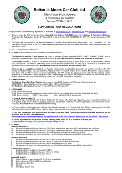 Bolton-le-Moors Car Club Ltd